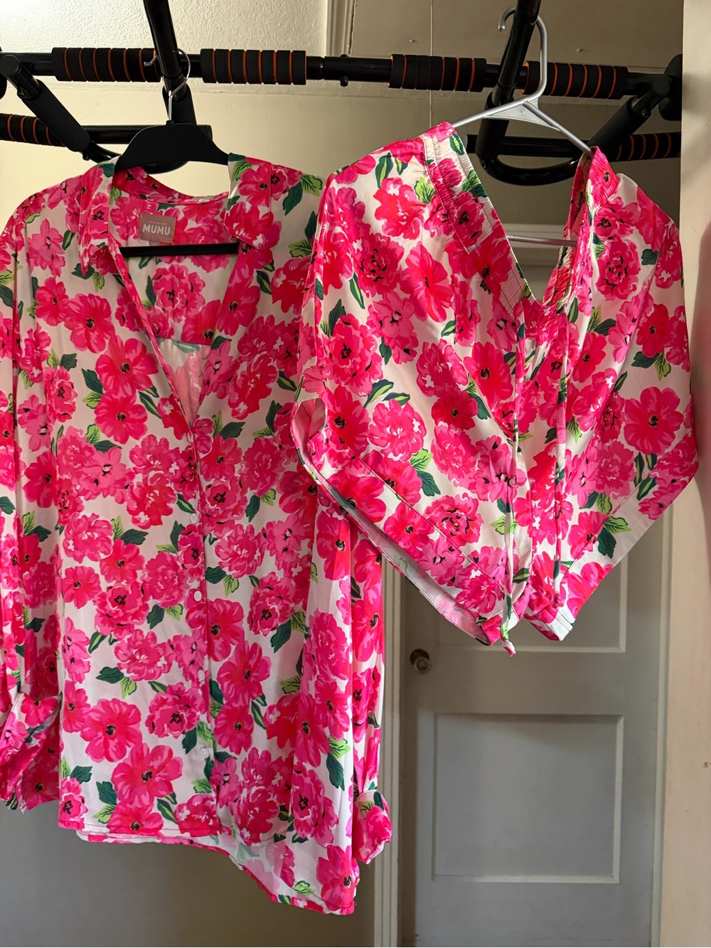 Show Me Your MuMu Hot Pink Floral Button-Down Shirt